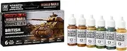 70204 Model Colour WWII British Armour & Infantry Acrylic 6 Colour Paint Set