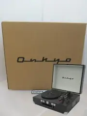 ONKYO Record Player Black OCP-01 Bluetooth Turntable Portable Speakers Japan