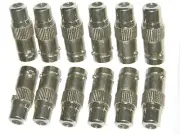 12 Pk RCA Female to BNC Female Audio Connector Photogitems US Seller 4085-12