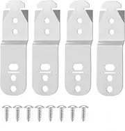 4pcs 00619985 Dishwasher Mounting Bracket, Stainless Steel Silver Under Counter Dishwasher Clips for Bosch Thermador Gagenau & Most Top Brand Dishwashers