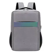 15 inch Laptop Bag with USB Charging Port Laser Reflective Strip Business Stylish Multilayer Oxford Large Capacity