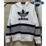 [ADIDAS] 帽T 愛迪達 三葉草 衛衣 拼色 刺繡