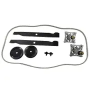 Deck Rebuild Kit Fit For 42" Husqvarna Craftsman Spindles Belt Pulley Blades