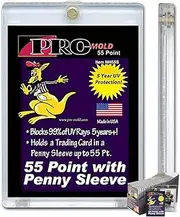 Box(25) Pro-Mold 55pt. Magnetic One Touch Card Holders Holds Sleeved Card MH55S