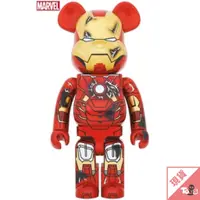 在飛比找蝦皮商城優惠-（現貨）BE@RBRICK 庫柏力克熊 鋼鐵人 戰損版 Ve