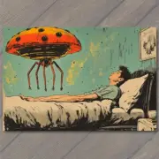 FLATCARD Creepy UFO Encounter Suspenseful Sci-Fi Hovering Spaceship Odd Sleep