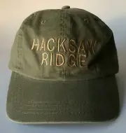 Official HACKSAW RIDGE Movie Promo Adjustable Olive Green Khaki Army Cap Hat NEW