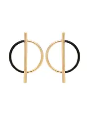 Katies Circle Bar Drop Earrings