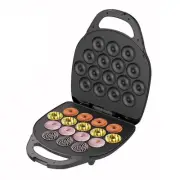 Mini donut maker, 1400w donut maker, can make 16 donuts, double-sided heating...