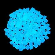 300Pcs Luminous Cobblestones Glow in The Dark Garden Pebbles Stone Noctilucent Cobblestones for Walkway, Yard Grass, Aquarium Fish Tank Container Decoration Park Ornaments (B)