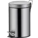 《KELA》Impronta腳踏式垃圾桶(霧銀3L) | 回收桶 廚餘桶 踩踏桶