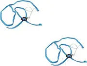 Parliky 2pcs Adjustable Reptile Harness 1.2m Lizard Leash for Outdoor Walks Fit Small Animals Easy Install