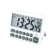 Digital Multifunction Timer with Clock, 10 Preset Alarms, Countup & Countdown...