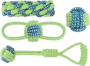 Puppy Rope Toy - 4X Dog Chew Toys,Entertainment Games, Fun Activity, Pet Rope for Small, Medium, Large Breeds, Pet Supplies