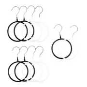 10Pcs Scarf Tie Storage Rack Scarves Holder Metal Coat Hanger2721