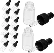 Gogogmee 20pcs Leakproof Mini Dropper Bottles With Covers For Essential Oils And Travel Containers 3ml Transparent And Reusable Dropper Containers