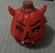 Vintage Red Devil Krampus Halloween Light Plastic Popcorn Lamp BRAND NEW