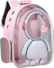 Dickly Dog Carrier Backpack Space Capsule, Rucksack Portable Ventilate Front Back Pack for Small Medium Cat for Walking Outdoor