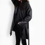 [歐鉉]NIKE NSW 黑色 小LOGO 綁帶 長版外套 風衣外套 女生 CZ8975-010