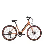 VelectriX Electric Step Through Cruiser Bike Rose Gold