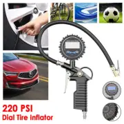 Tire Tyre Inflator Auto Car Digital Air Compressor Pressure Gauge Gun 0-200PSI