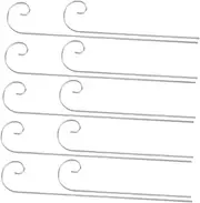 ibasenice 10pcs Garden Shepherds Hooks Metal Plant Label Clips Sturdy Sign Stakes for Outdoor Use Versatile Markers for Flowers Ornaments Heavy Duty Support for Garden Decor