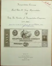 Transportation Company Bank Notes & Scrip 1974 Reference Book by John Muscalus