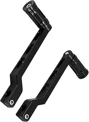 Motorcycle Gear Shift Lever Footpegs Heel Toe Shifter Pedals Fit for Touring Road Glide King Trike Softail(All Black)