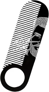 zjhukfmc Beard Comb | Fine Tooth Mustache Brush | Ergonomic Hair Detailing Brush, Portable Men Accessories Styling Tools for Travel Home Outdoor