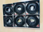Lot of 6 Vintage Kodak Carousel 80-Slide Black Trays in Original Boxes