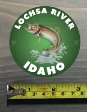 Lochsa River Sticker Decal Idaho Fly Fishing Trout Abel Ross Reels TFO
