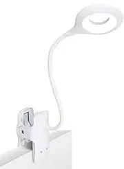 28 LED Reading Light, 9 Different Settings Eye Protect Book Light, USB Rechargeable Reading Lamp, Touch Control Clip Desk Lamp, Flexible 360° Clip Light for Home Book Bed and Computer