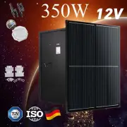 12V 350W Fixed Solar Panel Kit Mono Caravan Home Off Gird Battery Charging Power