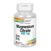Solaray Magnesium Citrate, 400 mg, 90 Caps (Pack of 1)
