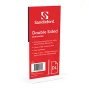 Sandleford Double-Sided Menu/Sign T-Shape 22cm Holder Portrait Display Stand CLR