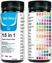 Drinking Water Test Kit 100 Strips - 1 Water Testing Strips - Water Quality Test Lead Hardness Fluorides Iron Copper Nitrate for Tap Water Aqua Pool Fish Tank Seta-au