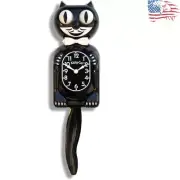 USA-Made Vintage Wall Clock with Silent Operation - Cat Lover's Choice