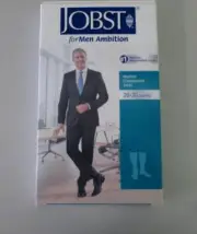 Med Compression Socks Sz 4 Khaki Knee CT Regular 20-30 mmHg Jobst 77661-00013-02