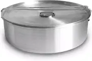 Flan Mold with Lid - Oversized XL (10.5 X 3.2 In) - Authentic Mexican Flan Pan -
