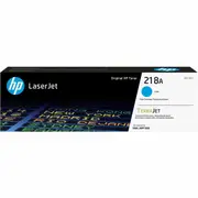 HP 218A Original Laser Toner Cartridge - Cyan - 1 Each - 1200 pages