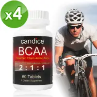 在飛比找momo購物網優惠-【Candice康迪斯】BCAA支鏈胺基酸錠 四瓶組(60錠