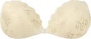 [ANMUR] Invisible Sticky Bras for Women Wedding Dress Push Up Adhesive Bra Pads Reusable Silicone Nipple Covers (Color : Skin1, Size : C)
