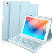 Keyboard Case for iPad 9th Generation 10.2'', iPad 8th/7th, Premium Light Blue
