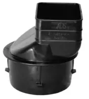 ADS 4 in. x 3-1/4 in. x 2-1/2 in. Polyethylene Slip Downspout Adapter