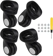 BQLZR 4 Pcs Luggage Suitcase Swivel Casters Bearings Repair 3.42 Inch W024 Right Black