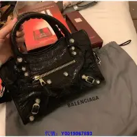 在飛比找Yahoo!奇摩拍賣優惠-二手正品 98新 BALENCIAGA 巴黎世家 機車包 手