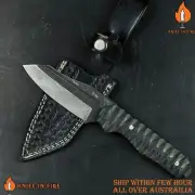 CUSTOM HANDMADE D2 STEEL HUNTING KNIFE WITH FREE LEATHER SHEATH