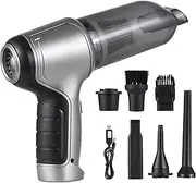 Cornesty 19000Pa Strong Suction USB Charge for Pet Hair Dust Gravel Cleaning Home Office Mini Vacuum is not only just a dust Buster, but Also a Blower and Hand Pump.