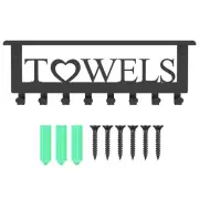 Pool Towel Racks with Shelf Wall Mount Pool Towel Holder Rack with 8 Hooks ☯