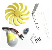 Small Wind Turbine Generator Micro DC Motor Power Wind Turbines Light Bulb Kit